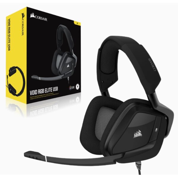 VOID RGB ELITE USB Premium Gaming Headset with 7.1 Surround Sound — Carbon – CA-9011203