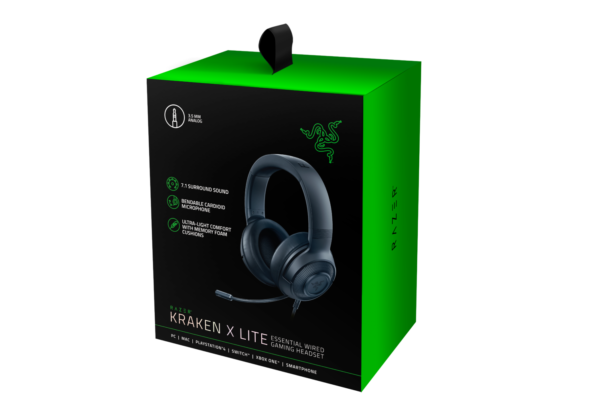 RAZER Kraken X Lite 7.1 Gaming Headset – Black