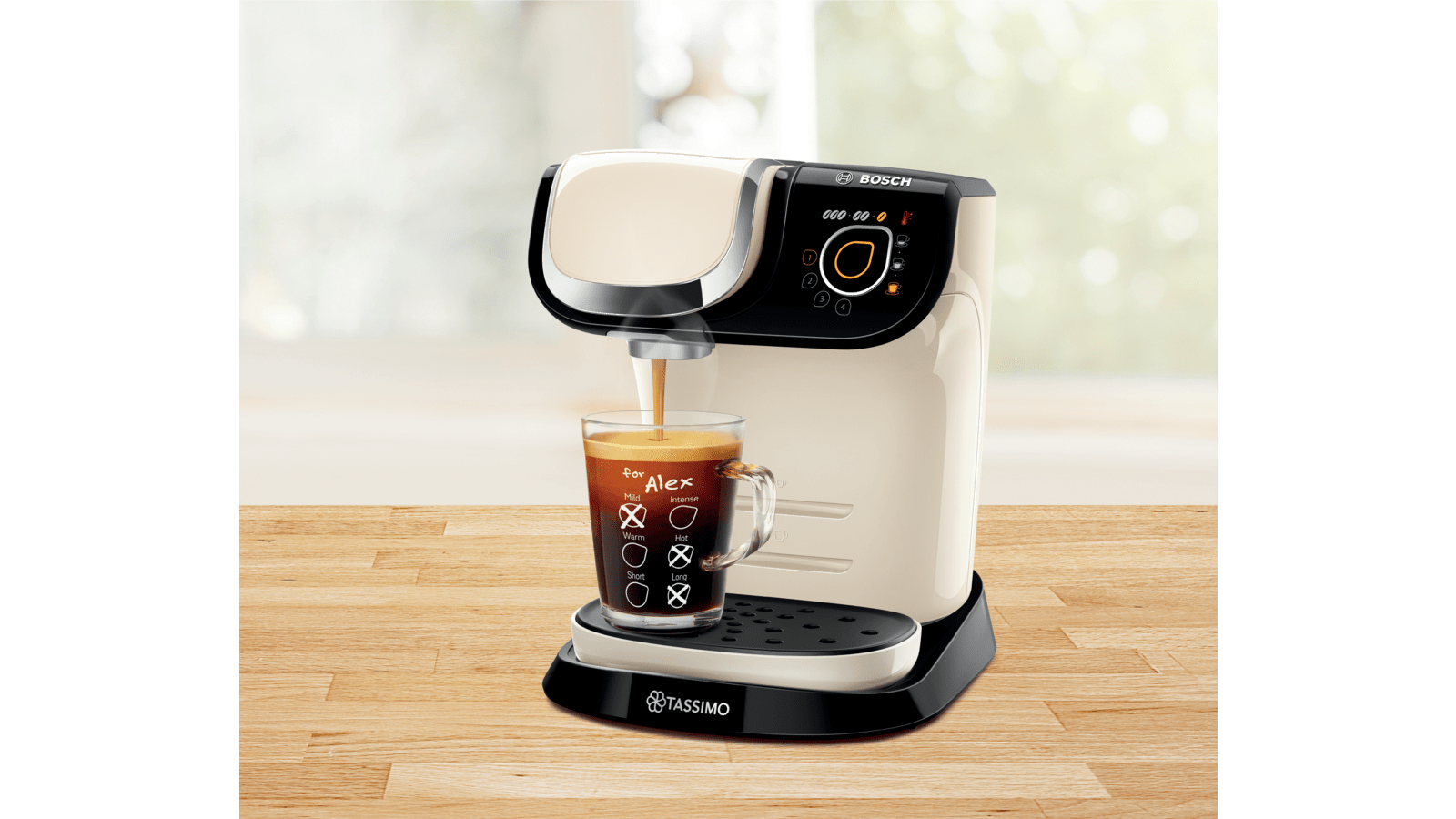 Bosch cream sales coffee machine