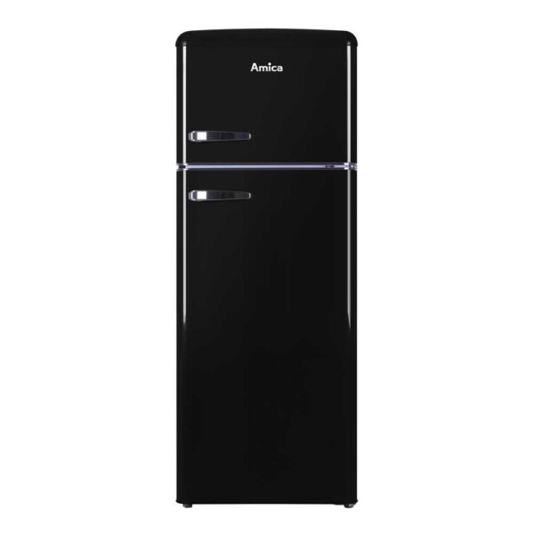 Amica Black 55cm freestanding 70/30 fridge freezer – FDR2213B