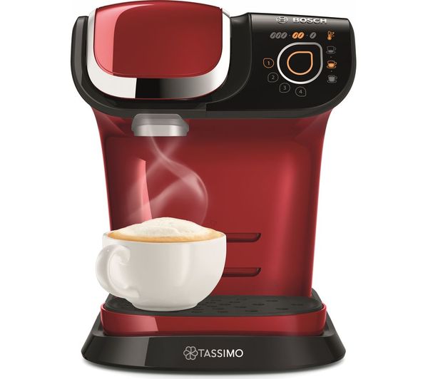 Tassimo by Bosch My Way Coffee Machine with Brita Filter Red – TAS6503GB