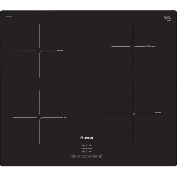 BOSCH 59.2 cm Electric Induction Hob Serie 4 Black – PUE611BF1B