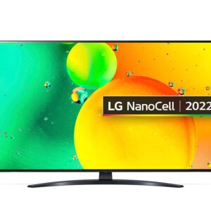 LG Nano76 55″ 4K HDR NanoCell LCD Smart TV – Ashed Blue – 55NANO766QA.AEK