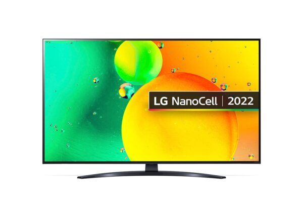 LG Nano76 55″ 4K HDR NanoCell LCD Smart TV – Ashed Blue | 55NANO766QA.AEK