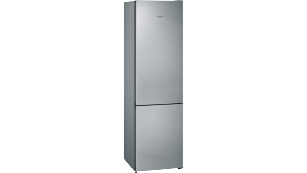 Simens iQ300, free-standing fridge-freezer with freezer at bottom, 203 x 60 cm, Inox-easyclean – KG39NVIEC