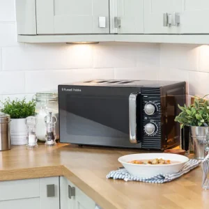 Russell Hobbs Inspire Black Manuel Microwave – RHM1731B