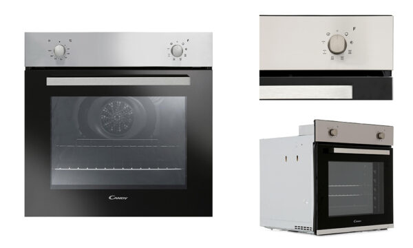 Candy 65L Electric Single Oven - Stainless Steel - FCP600X/E