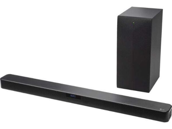 LG 300W 2.1ch Sound Bar with Wireless Subwoofer – SN4DGBRLLK