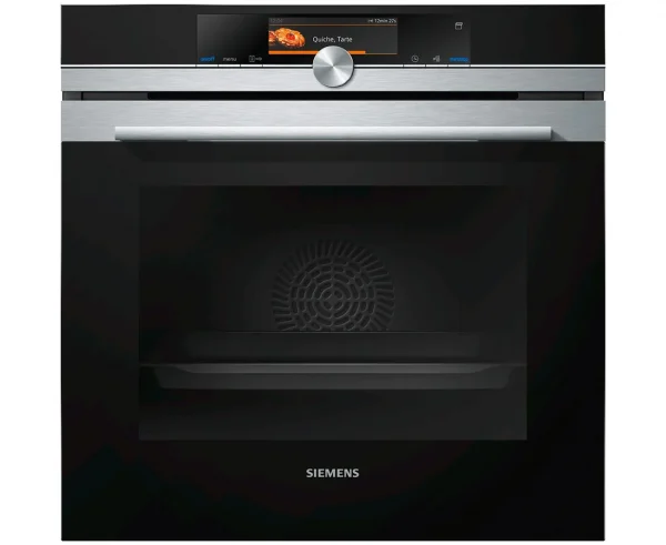 Siemens iQ700, Built-in oven with steam function, 60 x 60 cm, Stainless steel – HS658GES7B