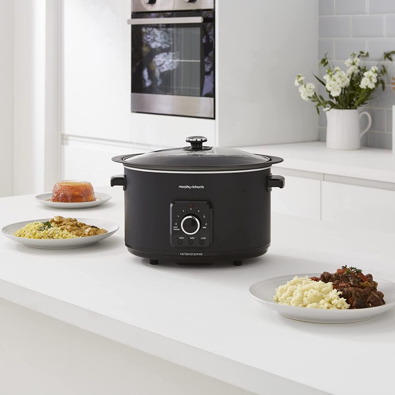 MORPHY RICHARDS EASY TIME 6.5L SLOW COOKER - 461021 - Stapletons Expert  Electrical
