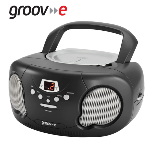 GROOV-E RADIO AND CD PLAYER BLACK – 294973