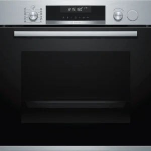 BOSCH Series 6, Built-in oven with added steam function, 60 x 60 cm, Stainless steel – HRS538BS6B