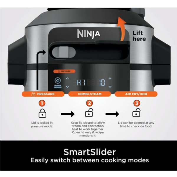 Ninja Foodi 11-in-1 SmartLid Multi-Cooker 6L – OL550UK