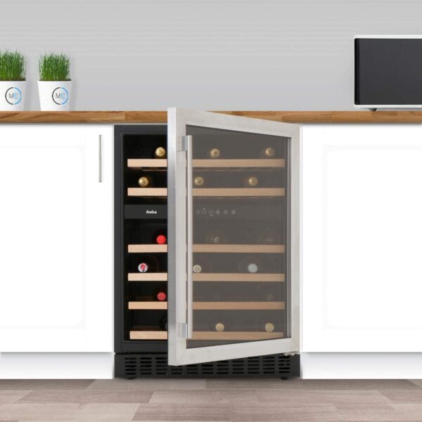 AMICA 60cm Wine Cooler – Stainless Steel - AWC600SS - Image 3