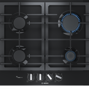 BOSCH Series 6, Gas Hob, 60 cm, Black - PCP6A6B90