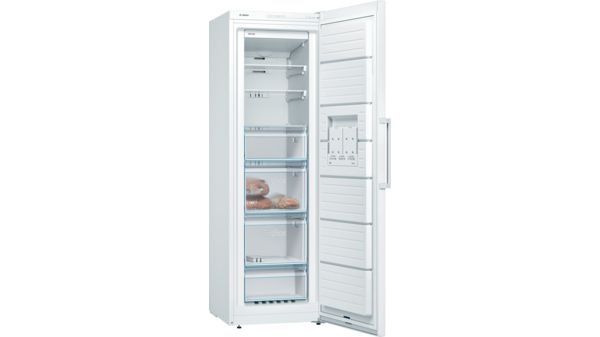 Series 4, free-standing freezer, 186 x 60 cm, White GSN36VWFPG