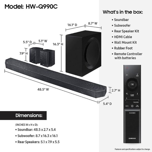 Samsung 98″ Q80C 4K HDR QLED Smart TV – Carbon Silver | QE98Q80CATXXU