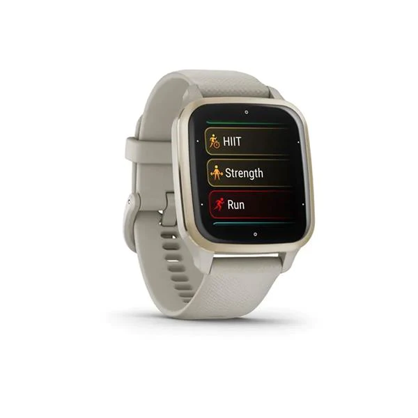 Garmin Venu® Sq 2 Music GPS-Fitness-Smartwatch, Grey / Cream Gold -  Worldshop
