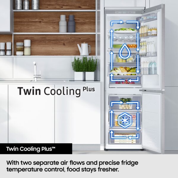 Samsung Large 75cm Fridge Freezer with SpaceMax Technology – Silver RB53DG703ES9EU