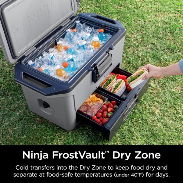 Ninja Frost Vault 50QT/47L Hard Cooler - Slate Grey FB151UKGY - Image 2