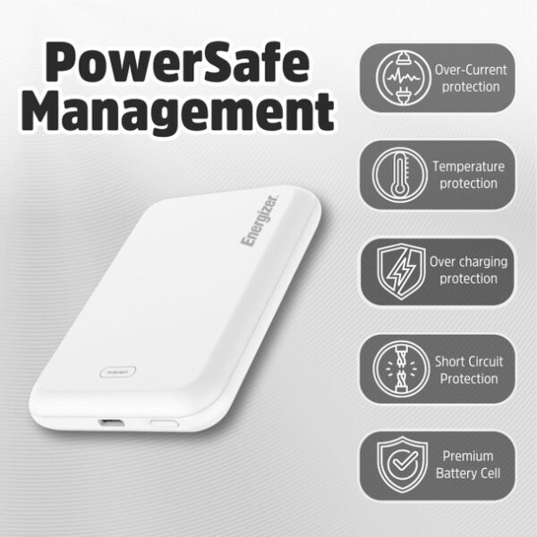 Energizer 5000mAh Magnet Wireless Power Bank QM5000-WE - Image 5