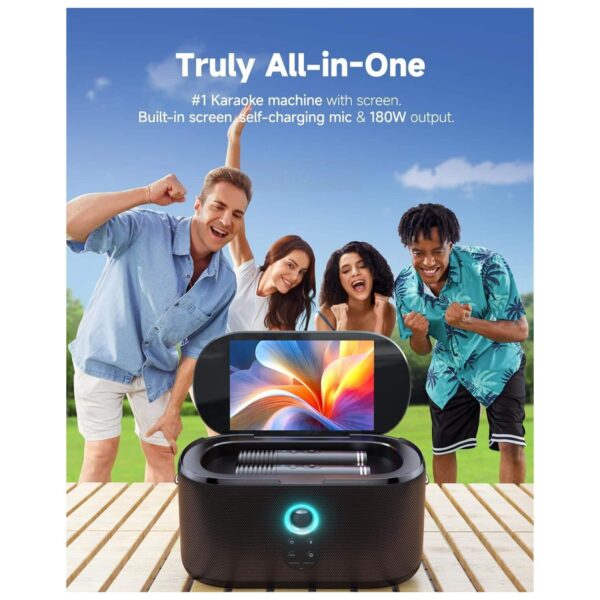 Ikarao Premium Portable Karaoke Machine with 10.1” HD Screen Shell S1 - Image 4