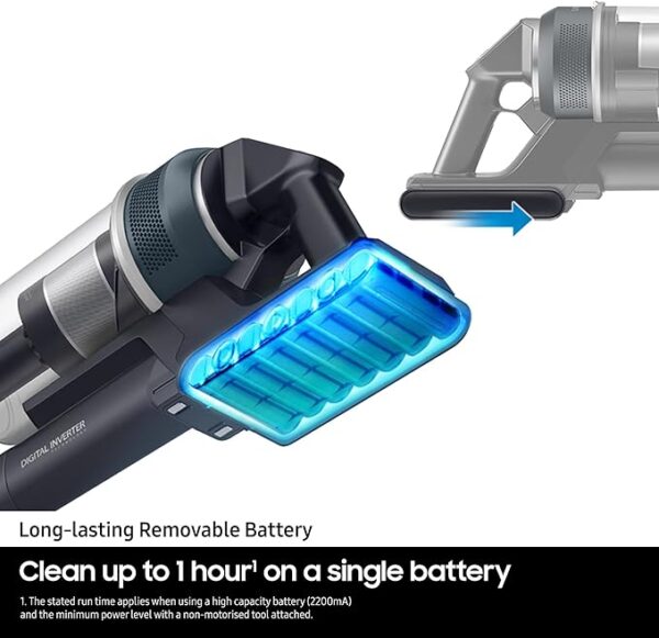 Samsung Jet 85 Complete Cordless Stick Vacuum Cleaner with Pet Tool Midnight Blue VS20C8524TB/EU - Image 4